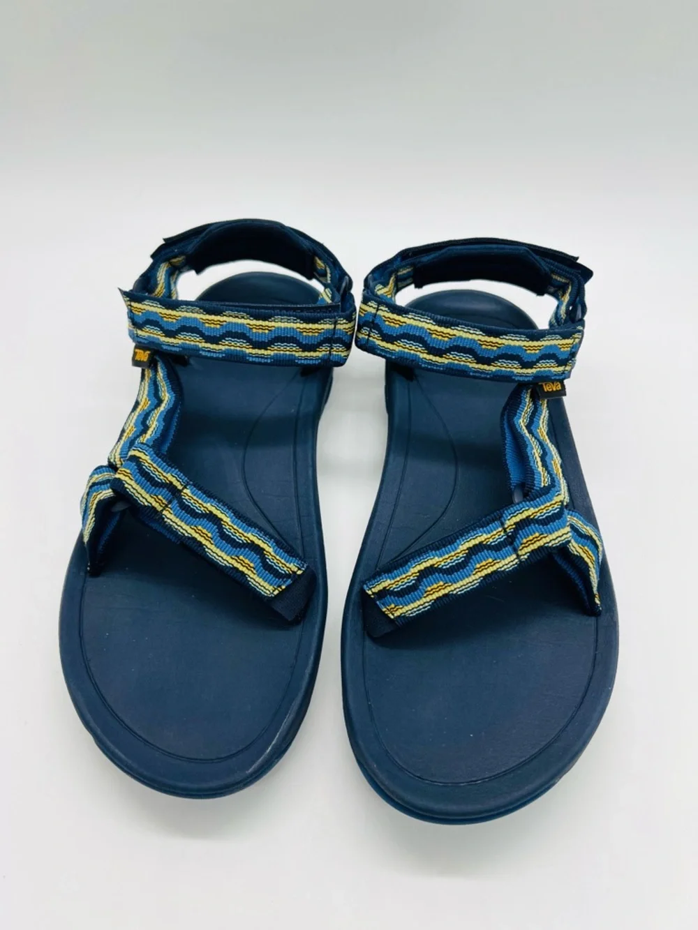 Teva Kids’ Hurricane XLT 2 Sandals Blue with Yellow Accent Straps Size 6 Youth